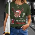 Ho Ho Hol Mir Einen Glühwein Christmas Reindeer Rudolf T-Shirt Geschenke für Sie