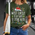 Most Likely To Ask Santa To Define Good Matching Christmas T-Shirt Gifts for Her