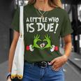 A Little Who Is Baby Due Announcement Christmas Pregnancy T-Shirt Gifts for Her