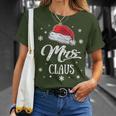 Mrs Mama Santa Claus Christmas Santa Hat Mum T-Shirt Geschenke für Sie