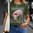 Pig Christmas Ugly Christmas Sweater T-Shirt Gifts for Her