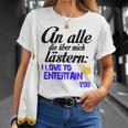 An Alle Die Über Mich Lästern T-Shirt Geschenke für Sie