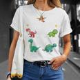 Bambino 3 Compleanno Bambini & Dinosauro Regalo Di 3 Anni Maglietta Regalos para ella