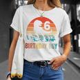Bambino 6 Year Old 6Th Birthday BoyRex Dinosaur T Maglietta Regalos para ella