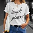 Beach Please Cute Summer Vacation Holiday T-Shirt Gifts for Her