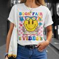 Book Fair Vibes Teacher Librarian School Reading Book Lover T-Shirt Gifts for Her