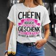 Chefin Wir Habenersucht Für Dich Geschenk Zu Finden T-Shirt Geschenke für Sie