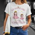 Children's Ich Werde Große Schwester 20242025 Princess Girls' T-Shirt Geschenke für Sie