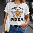 Con Fetta Di Pizza Divertente Per Buongustai Sono Qui Solo Per La Pizza Maglia Con Maniche Raglan Maglietta Regalos para ella