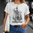 Conquer Ronnie Coleman Mr Olympia Bodybuilding Palestra Allenamento Maglietta Regalos para ella