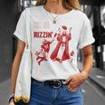 Donna He Is Rizzin' Jesus Has Risen Football Wide Receiver Meme Con Collo A Maglietta Regalos para ella