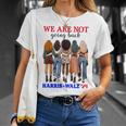 We Don't Go Back Harris Walz 24 Kamala Harris Tim Waltz T-Shirt Geschenke für Sie