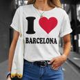 Me Encanta Barcelona Camiseta unisex Regalos para ella