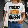 Pancake Loving Queen Foodie Brunch Maglietta Regalos para ella
