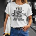 Republican White Straight Conservative T-Shirt Gifts for Her