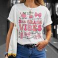 Girls 3Rd Grade Vibes Coquette Bow Back To School Teacher T-Shirt Gifts for Her
