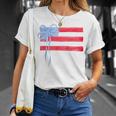Hair Bow American Flag 4Th Of July T-Shirt Gifts for Her