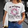 Halloween In October We Wear Pink Breast Cancer Awareness T-Shirt Gifts for Her