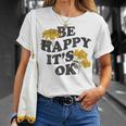 Be Happy It's Ok X Sei Glücklich Es Ist Okay Backprint Fun T-Shirt Geschenke für Sie