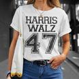 Harris Walz 2024 For President Kamala Harris Tim Waltz Gray T-Shirt Geschenke für Sie