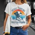 Heads Carolina Tail California Country Music Cowgirl Western T-Shirt Gifts for Her