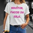 Houston Faccio Da Sola Regalo Divertente Maglietta Regalos para ella
