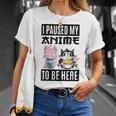 Ich Habe Meinen Anime Pausiert Hier Zu Sein Ramen Kawaii Cat Gray T-Shirt Geschenke für Sie