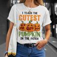Insegno La Zucca Più Carina In Patch Maglietta Regalos para ella