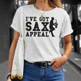 I've Got Sax Appeal Saxophone Wordplay Per Gli Amanti Del Maglietta Regalos para ella