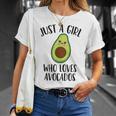 Just A Girl Who Loves Avocados Camiseta unisex Regalos para ella