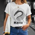 Kali Linux Graffiato Logo Drago Open Source Os Maglietta Regalos para ella