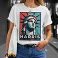 Kamala Harris 2024 Freiheitsstatue Repräsentiert Freiheit 2024 T-Shirt Geschenke für Sie