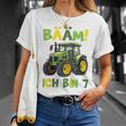 Kinder Bääm Ich Bin 7Ier Jahre Junge 7Th Birthday Tractor T-Shirt Geschenke für Sie