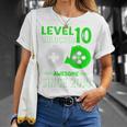 Level 10 Unlocked Compleanno 10 Anni Regalo 10 Anni Maschio Maglia A Manica Maglietta Regalos para ella