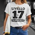 Livello 17 Superato Anni 17 Anniversario Di Matrimonio Maglietta Regalos para ella
