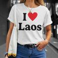 I Love Laos T-Shirt Geschenke für Sie