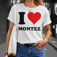 I Love Montez T-Shirt Geschenke für Sie