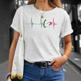 Mexico Heart Mexico Flag Heartbeat Ekg Pulse Mexican Roots T-Shirt Gifts for Her