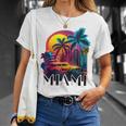 Miami Floridaibrant Colorful Miami Souvenir T-Shirt Geschenke für Sie