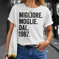 Migliore Moglie Dal 1987 Anni 37 Anniversario Matrimonio Maglietta Regalos para ella