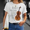 Nenn Es Noch Einmal Geige Ich Warne Dich Cello Player Gray T-Shirt Geschenke für Sie