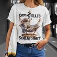 Offizielles Schlaf Zebra Mit Tier Lustig Tiermotiv T-Shirt Geschenke für Sie