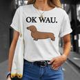 Ok Wau X Dackel Dachshund Dog Lovers Humour Fun T-Shirt Geschenke für Sie