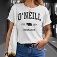 O'neill Nebraska Ne Sports intage Gray T-Shirt Geschenke für Sie