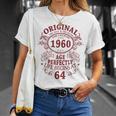 Originale 1960 Regalo Uomo 64 Anni Compleannointage 1960 Maglietta Regalos para ella
