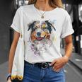 Pastore Australiano Donne Regalo Pastore Australiano Maglia Con Maniche Raglan Maglietta Regalos para ella