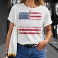 Proud To Be An American 4Th Of July Usa Flag Patriotic T-Shirt Gifts for Her