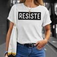 Resiste Spanish Resist Mexican Immigration Boriqua T-Shirt Gifts for Her