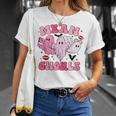 Retro Pink Mean Ghouls Halloween Ghost Let's Go Ghouls Cute T-Shirt Gifts for Her
