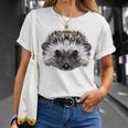 Riccio Simpatico Animale Da Puntura Riccio In Stile Poligono Maglietta Regalos para ella